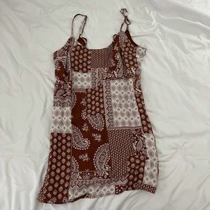 Brown bandana dress